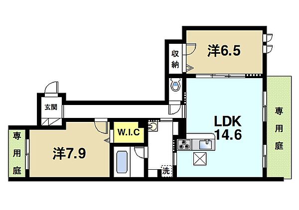 画像2:ファミリーさんにおススメの間取りです。