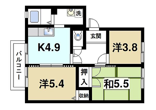 画像2:新婚さんからファミリーさんにおススメの間取りです。