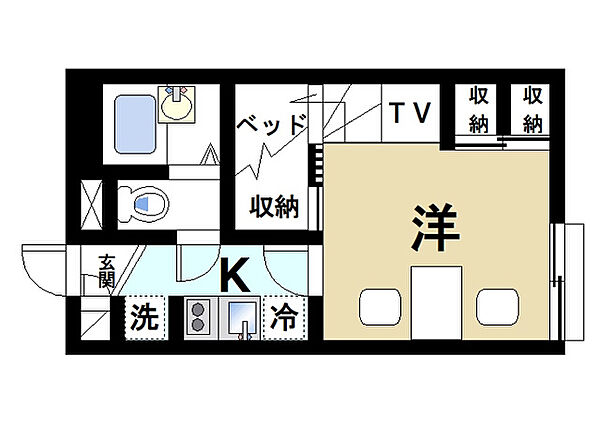 奈良県桜井市大字上之庄(賃貸アパート1K・1階・20.96㎡)の写真 その2