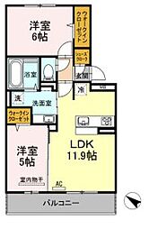 D-roomパークサイド吉塚 2階