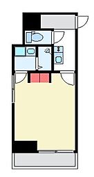 サンハイム21博多 1Kの間取図画像