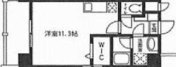 レジデンシャルヒルズプライムスクエア ワンルームの間取図画像