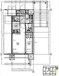LANDICK346 1DKの間取図画像