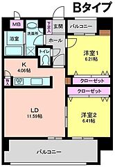 物件の間取り