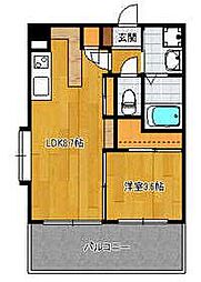 サヴォイエリート 1LDKの間取図画像