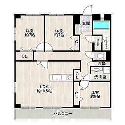 セレイン香椎花園A棟 2階