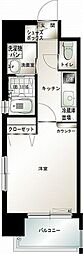 エンクレスト吉塚駅前 1Kの間取図画像