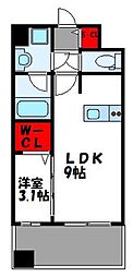 グランフォーレ千早マークスクエアウエストウイング 1LDKの間取図画像