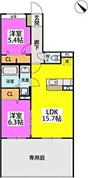 モデスティ筥松 1階/-