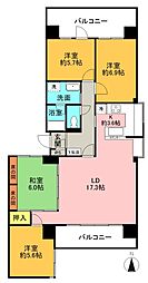 ヴァンヴェール.いわき 4LDKの間取図画像