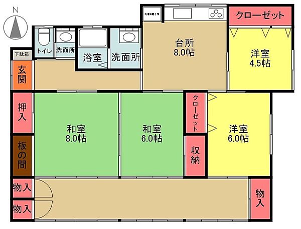 間取りを拡大表示