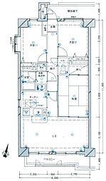 サンロードステーションいわき 3LDKの間取図画像