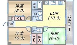 エトワール須磨 3LDKの間取図画像