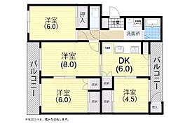 白川台ハイツ7号棟 4階/-