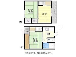 神戸市兵庫区小松通戸建 1階3DKの間取り