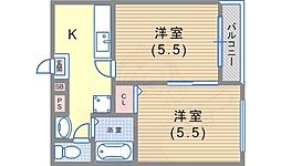 間取図画像 2K
