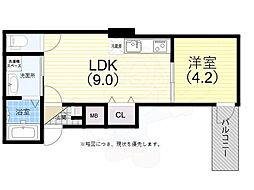 Kobe　MKC 1階1LDKの間取り