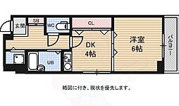スタッツア神戸 1DKの間取図画像