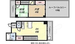 コーポラス栄里 2DKの間取図画像