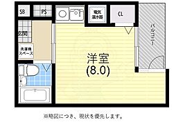 HillValley妙法寺 1Kの間取図画像