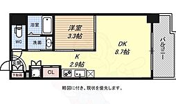 HMレジデンス 1DKの間取図画像