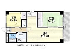 ナインハイツ 2LDKの間取図画像