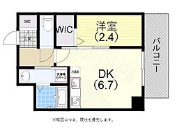 アドバンス神戸ウィステリアパーク 1DKの間取図画像