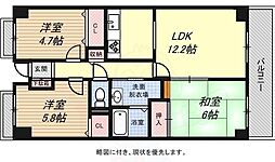 シティ南落合 3LDKの間取図画像