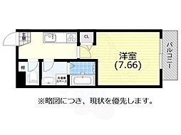 ラヴィベール兵庫 ワンルームの間取図画像