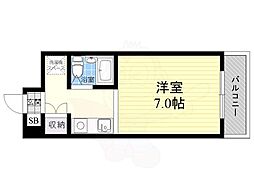 メゾン・ド・エティック ワンルームの間取図画像