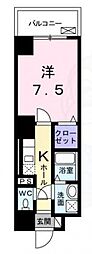 アシストみなと元町 1Kの間取図画像