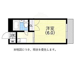 たかくらハウス 1Kの間取図画像