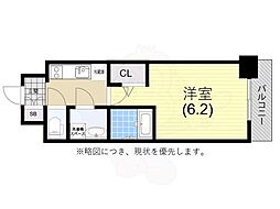 アドバンス神戸マーレ 1Kの間取図画像
