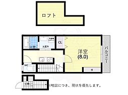 あんしん+明神町 ワンルームの間取図画像