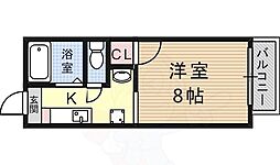 メゾン・村尾 1Kの間取図画像