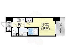 大阪府大阪市北区豊崎６丁目（賃貸マンション1K・12階・21.09㎡） その2