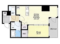 フォルトナート扇町 9階