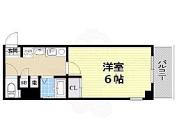 ダイドーメゾン梅田 1Kの間取図画像