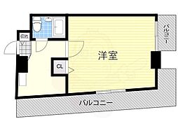 ニューライフ高麗橋 1Kの間取図画像