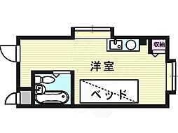昭和グランドハイツ第2菅栄 ワンルームの間取図画像