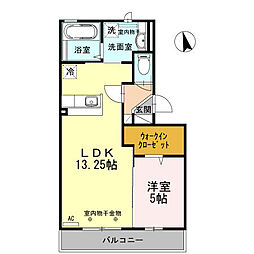 ＲＥＢＥＣＣＡ12（レベッカジュウニ） 3階1LDKの間取り