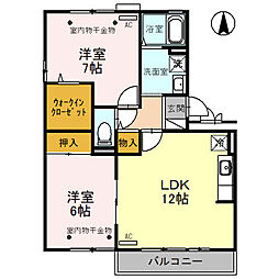 間取図画像 2LDK
