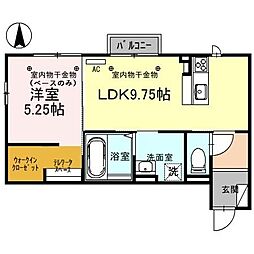 D-RESIDENCE松村2 1LDKの間取図画像