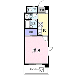 ビハーラ「連」 1Kの間取図画像