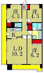 青戸パークホームズ 3階3LDKの間取り