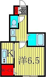 シティ・ソレイユ亀有 1階1Kの間取り