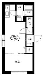ZERDIA綾瀬 303 3階1LDKの間取り
