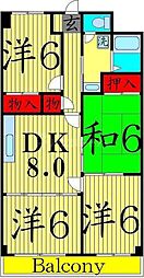 セボール 6階4DKの間取り