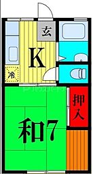 間取図画像 1K