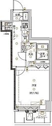 ユリカロゼ五反野III 1Kの間取図画像